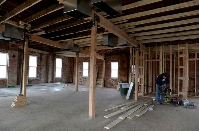 The upstairs space in the Welton Street building will be used for office space. State tax credits are going to companies rehabilitating historic buildings. (Kathryn Scott Osler, The Denver Post)